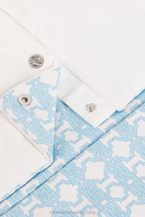 Akcesoria niebieski 6D0R1658 chłopcy Roberto Cavalli Śpiwór z monogramem z motywem tygrysa