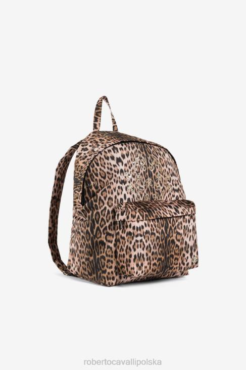Akcesoria niebieski 6D0R1761 chłopcy Roberto Cavalli Bawełniana czapka z daszkiem z nadrukiem monogramu rc