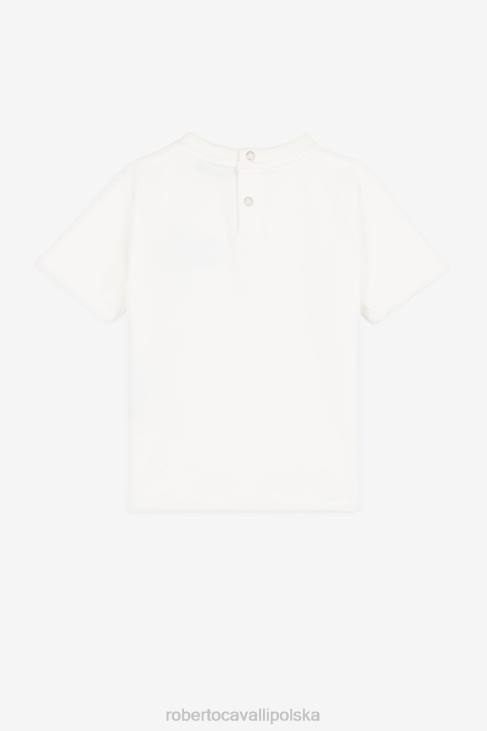 Akcesoria niebieski/biały/pomarańczowy 6D0R1672 chłopcy Roberto Cavalli Koc z nadrukiem logo