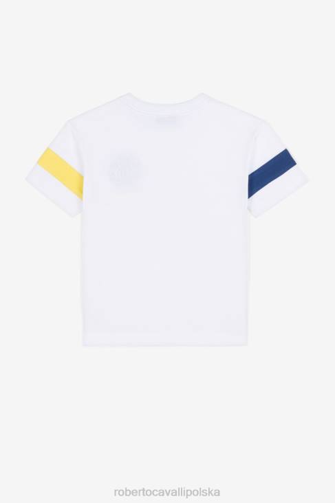 odzież ciemnoszary melanż 6D0R1732 chłopcy Roberto Cavalli bluza z nadrukiem logo