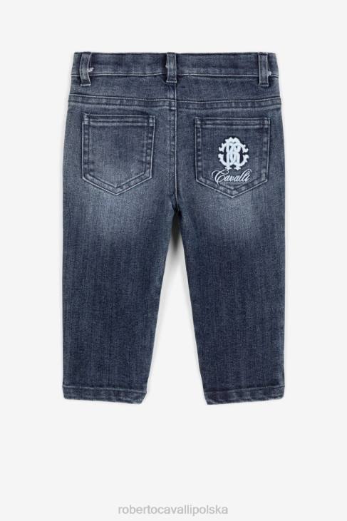 odzież wojskowa zieleń 6D0R1693 chłopcy Roberto Cavalli Koszula z monogramem i nadrukiem tygrysa