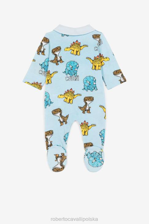 odzież 9120 6D0R1654 chłopcy Roberto Cavalli Zestaw babygrow z monogramem i długim rękawem