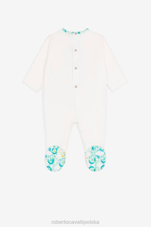 odzież błękitny 6D0R1641 chłopcy Roberto Cavalli Zestaw bawełniany z monogramem