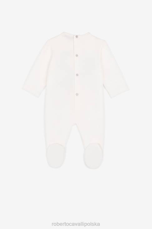 odzież błękitny 6D0R1643 chłopcy Roberto Cavalli Zestaw babygrow z haftowanym logo