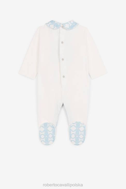 odzież niebieski 6D0R1642 chłopcy Roberto Cavalli Zestaw babygrow z monogramem