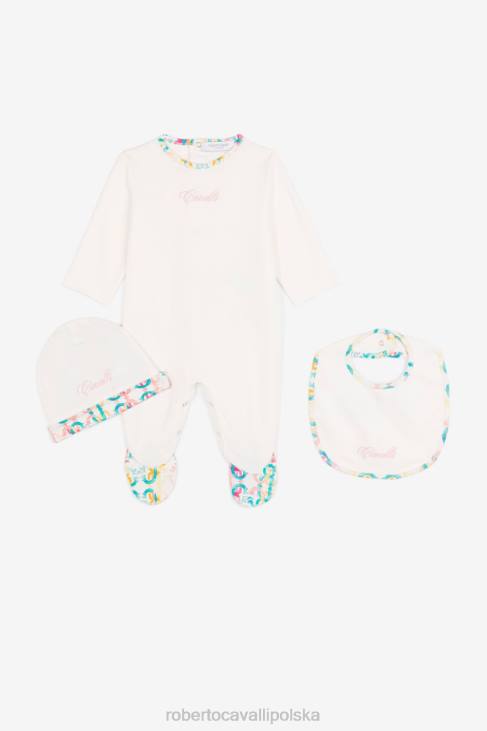 odzież niebieski 6D0R1647 chłopcy Roberto Cavalli Zestaw babygrow z monogramem