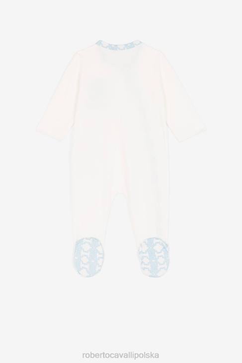 odzież wielobarwność 6D0R1639 chłopcy Roberto Cavalli Bawełniany zestaw babygrow z nadrukiem monogramów