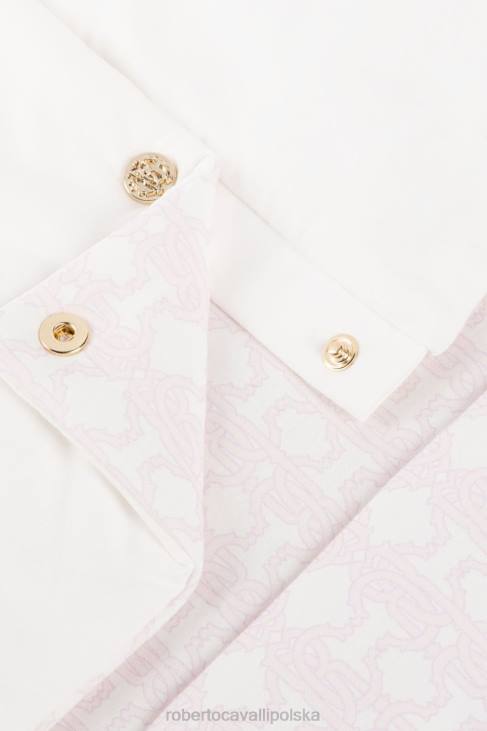 Akcesoria Bianco 6D0R1246 dziewczyny Roberto Cavalli Bawełniane gniazdko dziecięce z nadrukiem monogramu rc