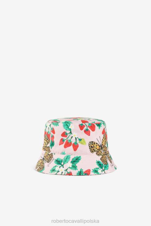 Akcesoria naturalny 6D0R1434 dziewczyny Roberto Cavalli Kapelusz typu Bucket w panterkę
