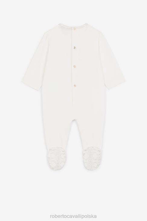 Akcesoria różowy 6D0R1355 dziewczyny Roberto Cavalli bawełniany koc z haftowanym monogramem