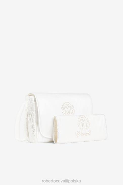 Akcesoria 2815 6D0R1252 dziewczyny Roberto Cavalli Torba do przewijania z haftowanym monogramem rc