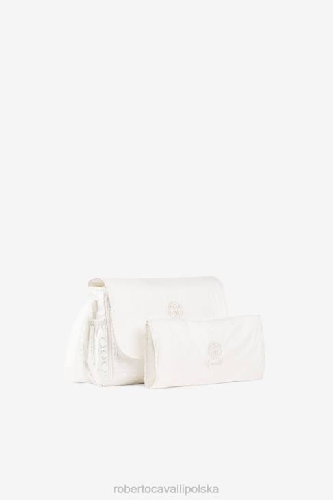 Akcesoria różowy 6D0R1364 dziewczyny Roberto Cavalli Torba do przewijania z wyszytym monogramem i logo