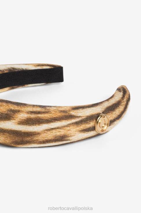 obuwie biały 6D0R1511 dziewczyny Roberto Cavalli slajdy z monogramem rc