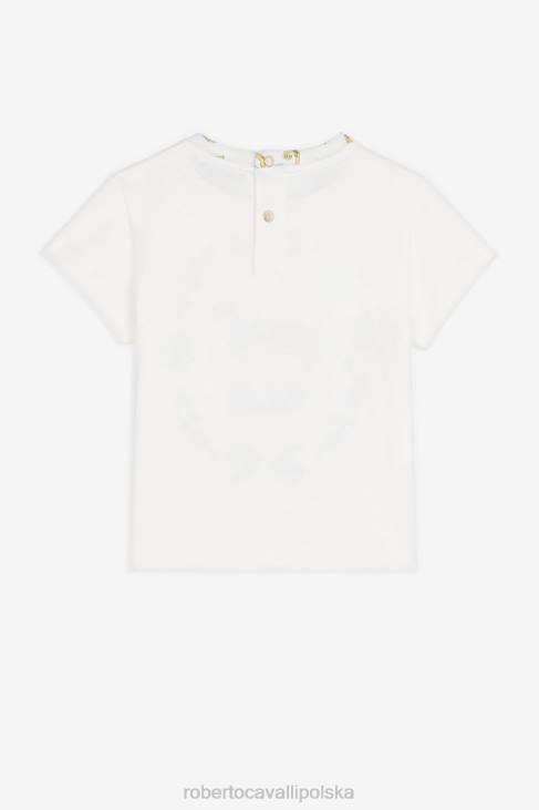 odzież różowy 6D0R1293 dziewczyny Roberto Cavalli Bawełniana bluza z kapturem w kwiatowy wzór