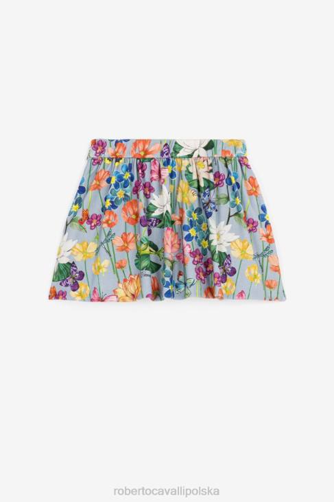 odzież różowy 6D0R1404 dziewczyny Roberto Cavalli Bluza z kapturem i nadrukiem motyli i truskawek