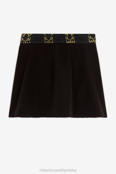 odzież złamana biel 6D0R1331 dziewczyny Roberto Cavalli Top z nadrukiem serca z logo