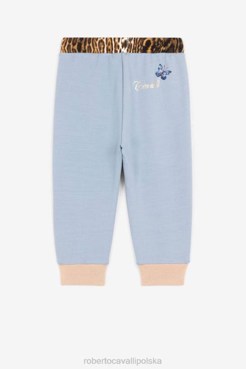 odzież Bianco 6D0R1297 dziewczyny Roberto Cavalli Bawełniana koszulka rc z nadrukiem monogramu