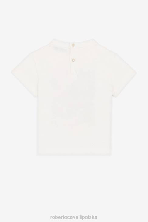 odzież biały 6D0R1295 dziewczyny Roberto Cavalli spódnica w filigranowy print