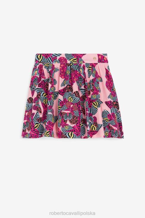 odzież mt026 6D0R1409 dziewczyny Roberto Cavalli spódnica w motylkowe wzory