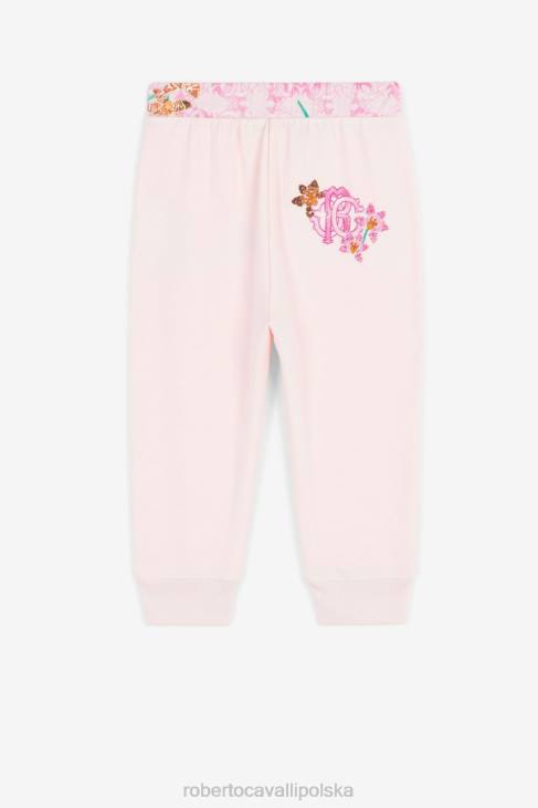 odzież różowy 6D0R1458 dziewczyny Roberto Cavalli Spódnica mini z monogramem