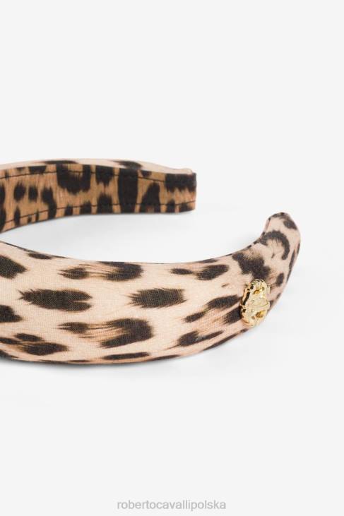 odzież czarny 6D0R1337 dziewczyny Roberto Cavalli Bawełniane legginsy z filigranowym nadrukiem