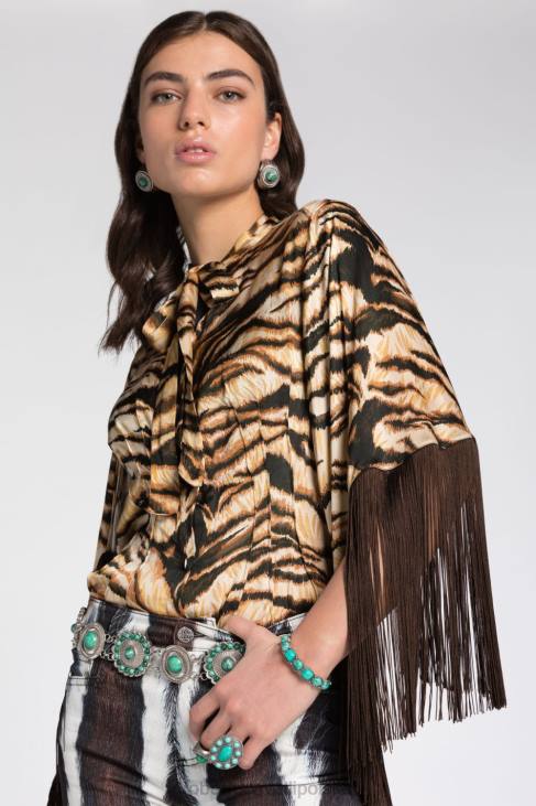 Akcesoria d0607 6D0R583 kobiety Roberto Cavalli Naszyjnik w kształcie węża ozdobiony kamieniami szlachetnymi