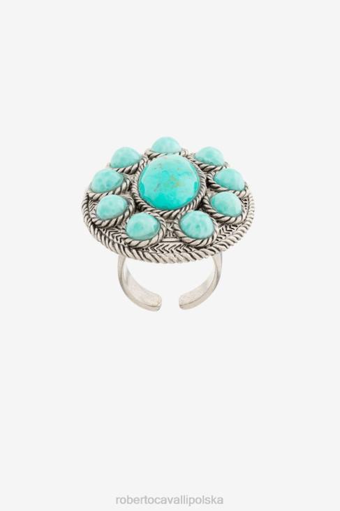 Akcesoria d0607 6D0R591 kobiety Roberto Cavalli pierścionek zdobiony kamieniami