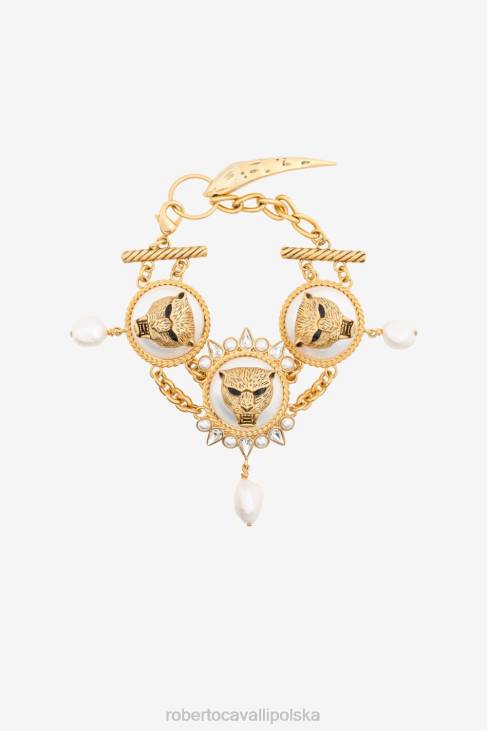 Akcesoria elegancki 6D0R610 kobiety Roberto Cavalli Bransoletka z motywem jaguara