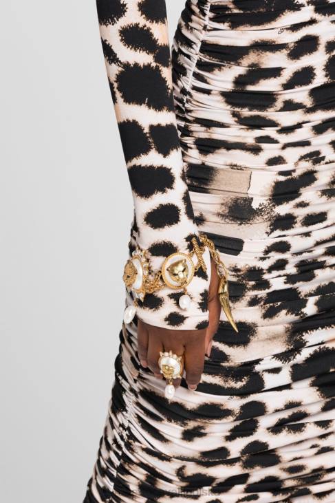 Akcesoria moda 6D0R609 kobiety Roberto Cavalli pierścionek z motywem jaguara