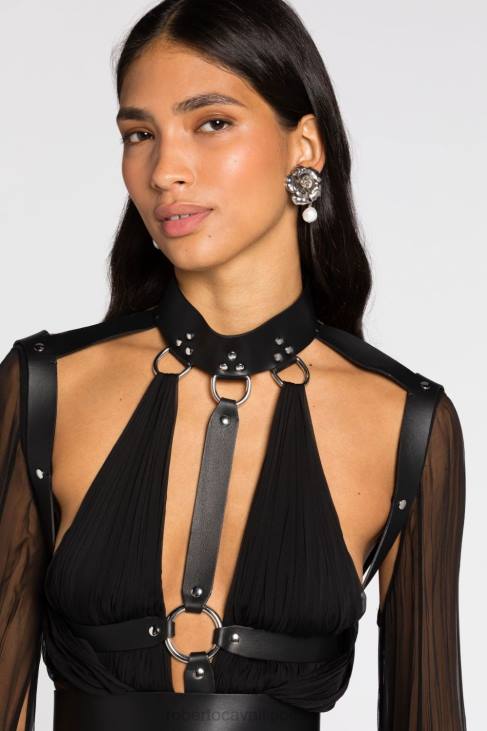 Akcesoria nikel 6D0R620 kobiety Roberto Cavalli naszyjnik z różą