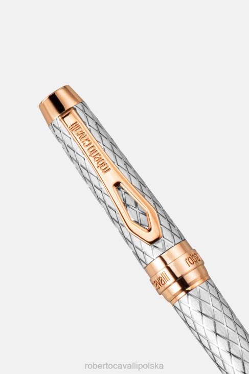 Akcesoria srebro i żółte złoto 6D0R709 kobiety Roberto Cavalli długopis, dwukolorowy