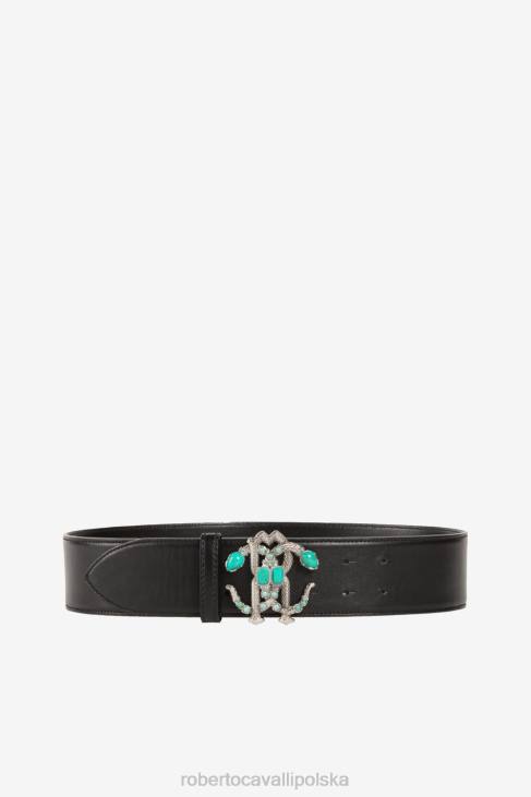 Akcesoria d0026 6D0R625 kobiety Roberto Cavalli lustrzany pasek wężowy