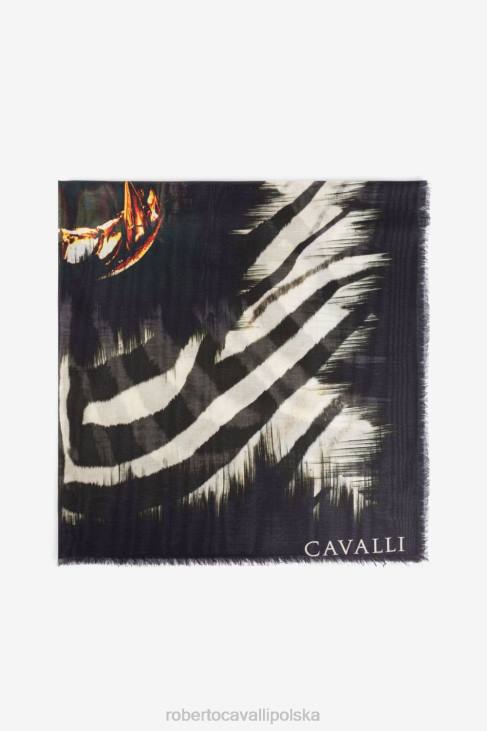 Akcesoria wielobarwność 6D0R653 kobiety Roberto Cavalli zęby i szalik w zebrę