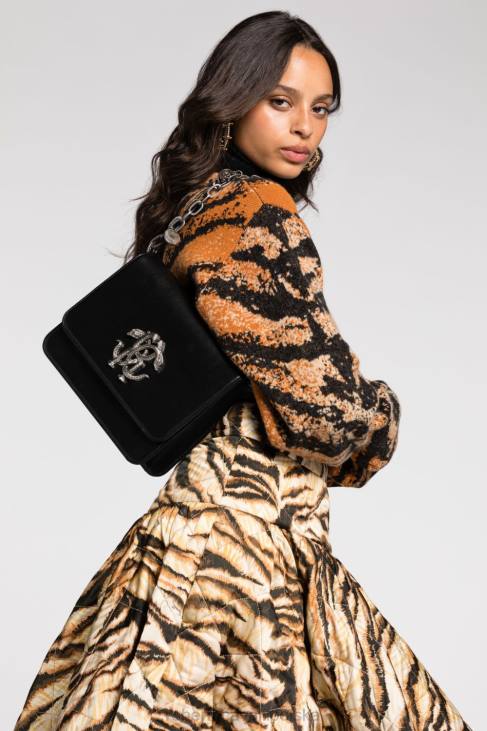 Akcesoria elegancki 6D0R418 kobiety Roberto Cavalli Torebka na ramię ze skóry wężowej