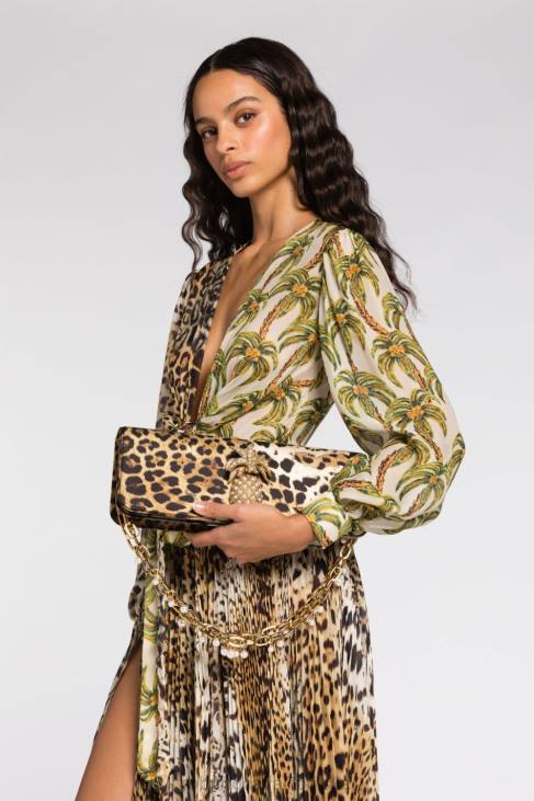 Akcesoria elegancki 6D0R422 kobiety Roberto Cavalli Torebka na ramię ze skóry wężowej