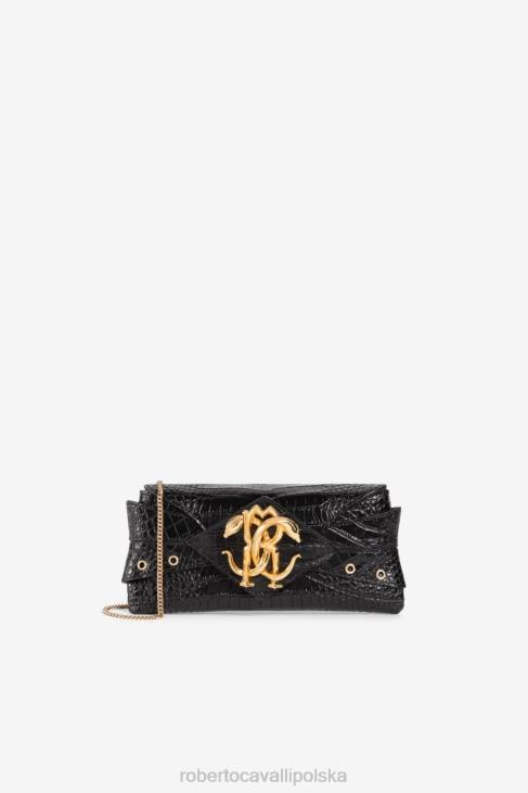 Akcesoria elegancki 6D0R428 kobiety Roberto Cavalli Lustrzana torba na ramię w kształcie węża