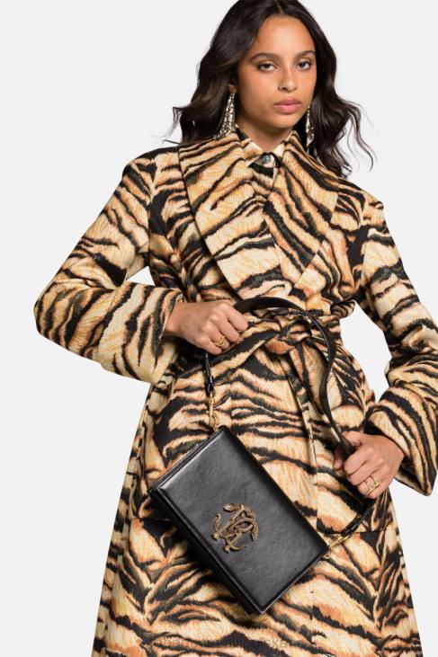 Akcesoria moda 6D0R419 kobiety Roberto Cavalli Lustrzana torba na ramię ze skóry węża