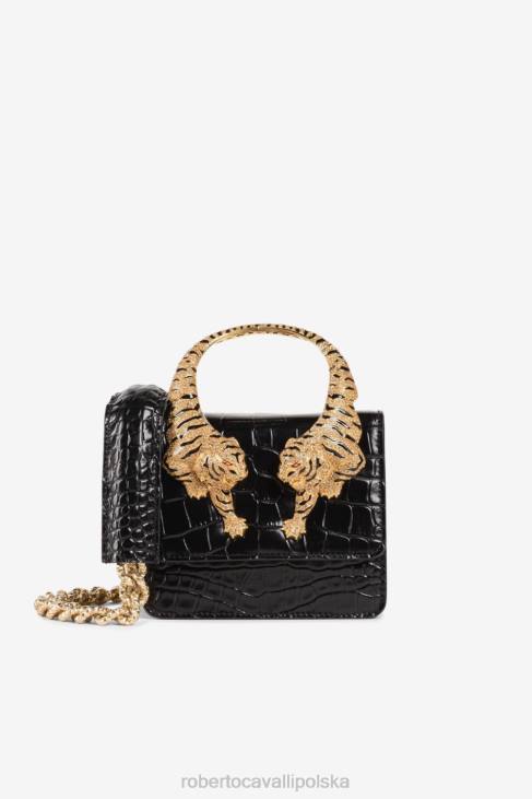 Akcesoria wdzięczny 6D0R406 kobiety Roberto Cavalli mała torebka na ramię ozdobiona kryształkami