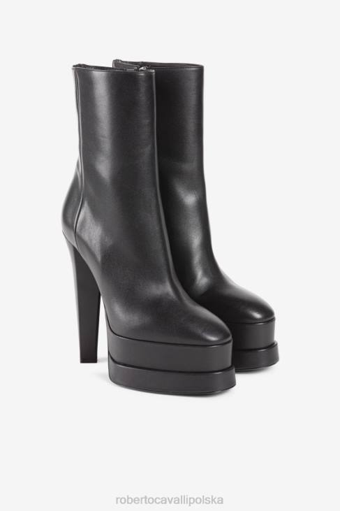 obuwie elegancki 6D0R563 kobiety Roberto Cavalli Skórzane buty na platformie o średnicy 153 mm