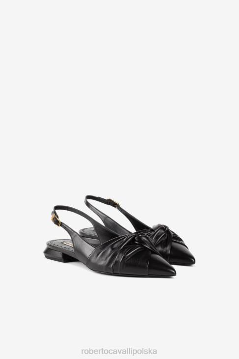 obuwie 05051 czarny 6D0R498 kobiety Roberto Cavalli Le Pettegole czółenka bez pięty