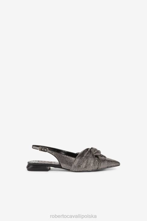 obuwie 05051 czarny 6D0R498 kobiety Roberto Cavalli Le Pettegole czółenka bez pięty