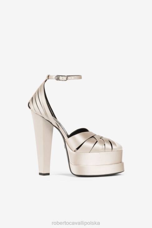 obuwie lampart 6D0R492 kobiety Roberto Cavalli sandały w panterkę