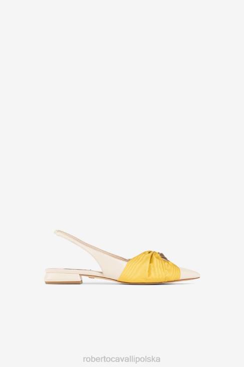obuwie t0029 6D0R509 kobiety Roberto Cavalli Foliowane sandały z efektem skóry węża