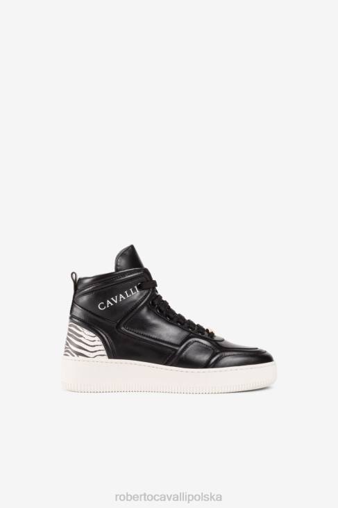 obuwie zielony pyton 6D0R481 kobiety Roberto Cavalli Trampki z nadrukiem Pythona