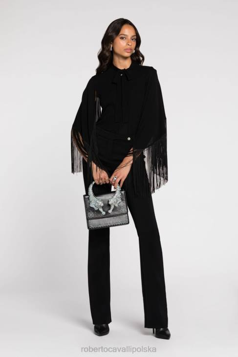 odzież naturalny 6D0R141 kobiety Roberto Cavalli koszula w zwierzęcy print