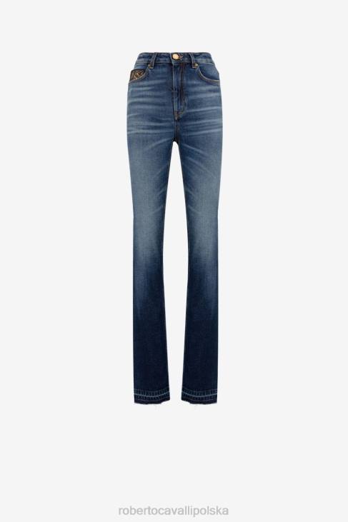 odzież elegancki 6D0R402 kobiety Roberto Cavalli dżinsy bootcut