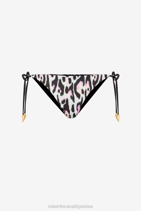 odzież 9002 6D0R356 kobiety Roberto Cavalli Figi bikini z nadrukiem jaguara