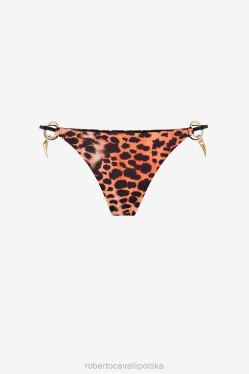 odzież elegancki 6D0R358 kobiety Roberto Cavalli Dół od bikini w panterkę