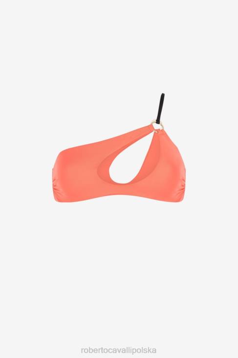 odzież elegancki 6D0R365 kobiety Roberto Cavalli Góra od bikini na jedno ramię z wycięciem