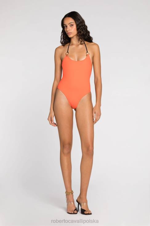 odzież gorący 6D0R366 kobiety Roberto Cavalli Figi bikini z motywem tygrysiego zęba